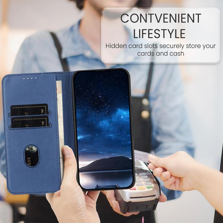 For iPhone 17 Air Strong Magnetic Frosted Flip Leather Phone Case(Royal Blue) - free shipping - PMc TechLife - Order now!