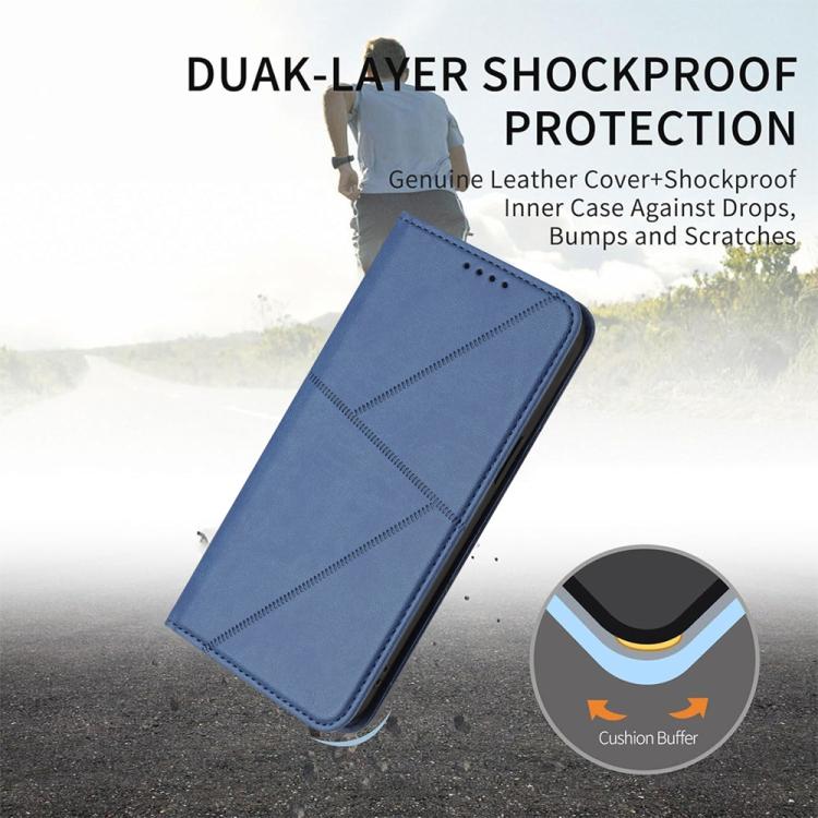 For iPhone 17 Air Strong Magnetic Frosted Flip Leather Phone Case(Royal Blue) - free shipping - PMc TechLife - Order now!