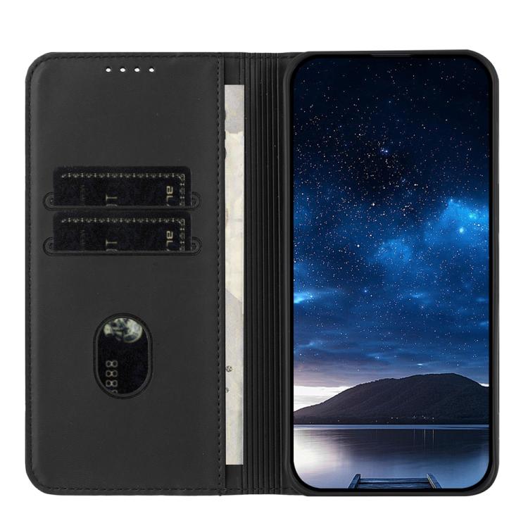 For iPhone 17 Air Strong Magnetic Frosted Flip Leather Phone Case(Black) - free shipping - PMc TechLife - Order now!