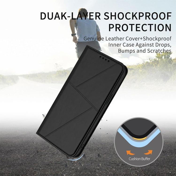 For iPhone 17 Air Strong Magnetic Frosted Flip Leather Phone Case(Black) - free shipping - PMc TechLife - Order now!
