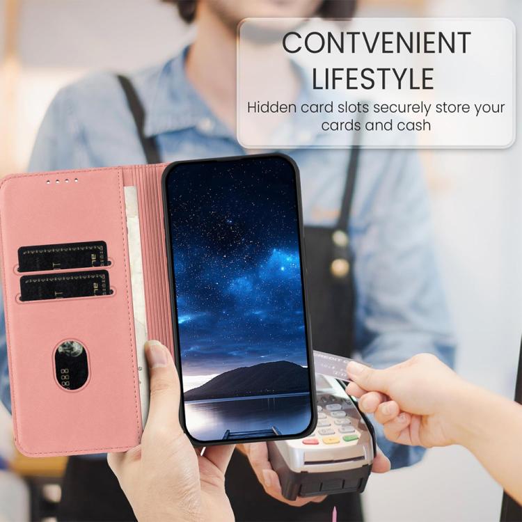 For iPhone 17 Air Strong Magnetic Frosted Flip Leather Phone Case(Pink) - free shipping - PMc TechLife - Order now!