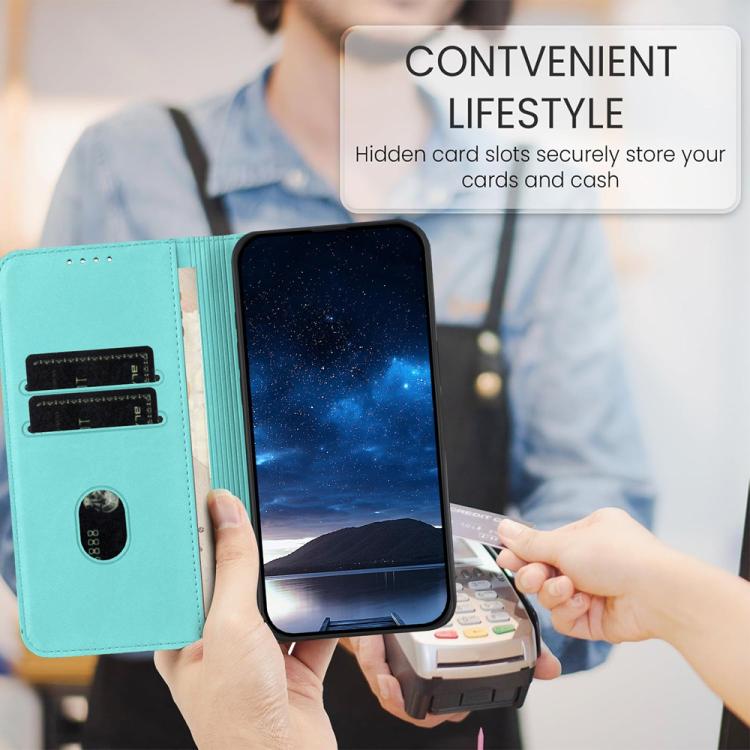 For iPhone 17 Pro Strong Magnetic Frosted Flip Leather Phone Case(Light Blue) - free shipping - PMc TechLife - Order now!