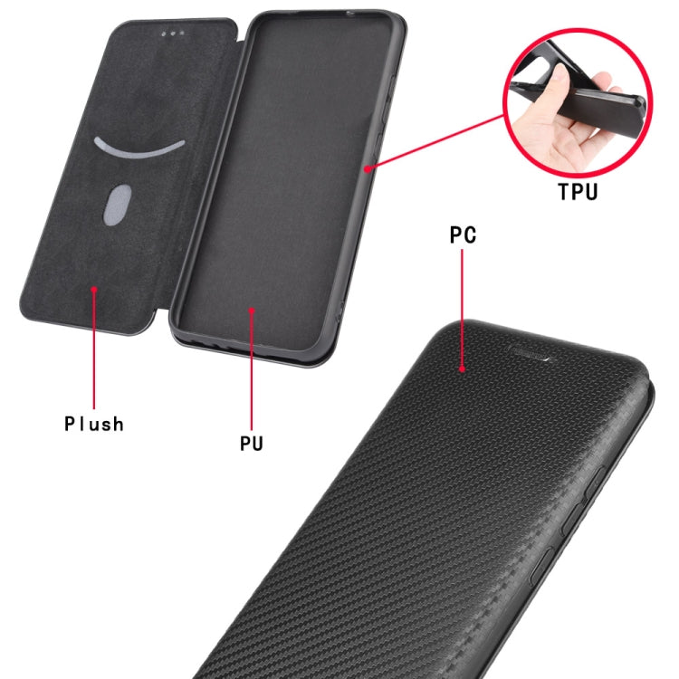 For Ulefone Note 9P Carbon Fiber Texture Horizontal Flip TPU + PC + PU Leather Case with Card Slot(Green) - Ulefone Cases by PMC Jewellery | Online Shopping South Africa | PMC Jewellery | Buy Now Pay Later Mobicred