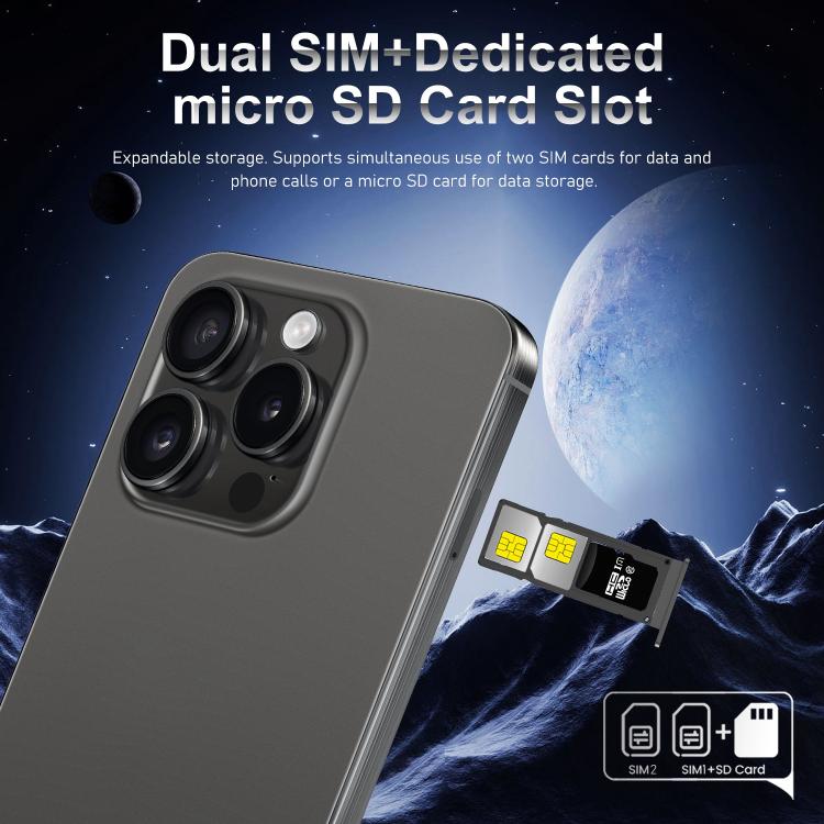 I16 Pro Max / VD1, 3GB+32GB, 6.8 inch Android 10 MTK6753 Octa Core, Network: 4G, Dual SIM, Plug:US Plug(Blue) - free shipping - PMc TechLife - Order now!