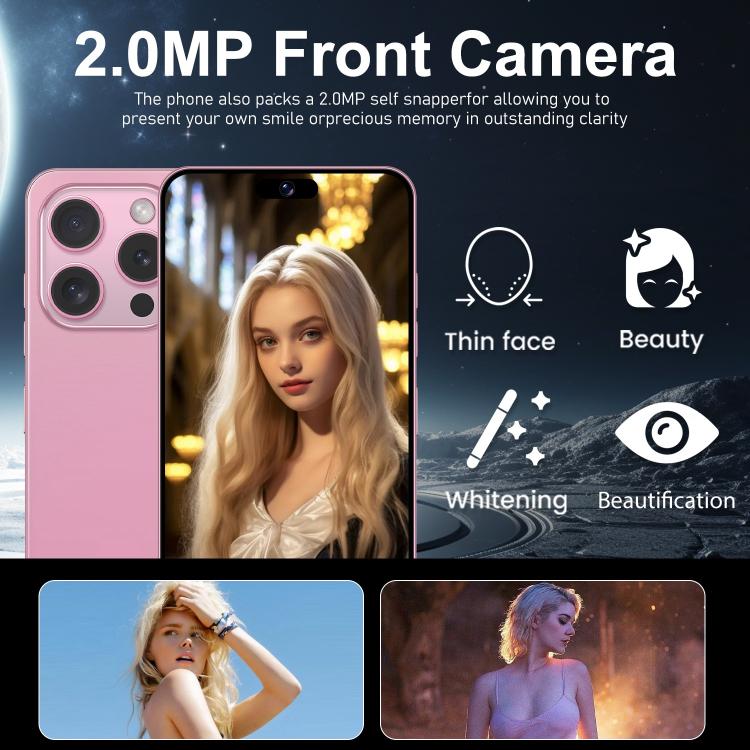 I16 Pro Max / VD1, 3GB+32GB, 6.8 inch Android 10 MTK6753 Octa Core, Network: 4G, Dual SIM, Plug:EU Plug(Blue) - free shipping - PMc TechLife - Order now!