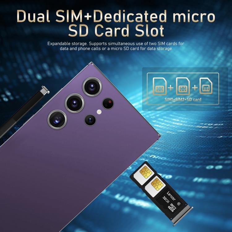 S24 Ultra / S7, 4GB+128GB, 6.75 inch Android 10 MTK6750 Octa Core, Network: 4G, Dual SIM, Plug:AU Plug(Gold) - free shipping - PMc TechLife - Order now!