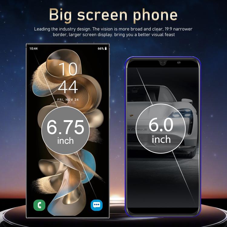 S24 Ultra / S7, 4GB+128GB, 6.75 inch Android 10 MTK6750 Octa Core, Network: 4G, Dual SIM, Plug:US Plug(Green) - free shipping - PMc TechLife - Order now!