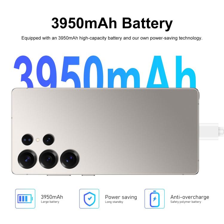 S25 Ultra / S11, 4GB+64GB, 6.75 inch Android 12 MTK6762 Octa Core, Network: 4G, Dual SIM, Plug:US Plug(White) - free shipping - PMc TechLife - Order now!
