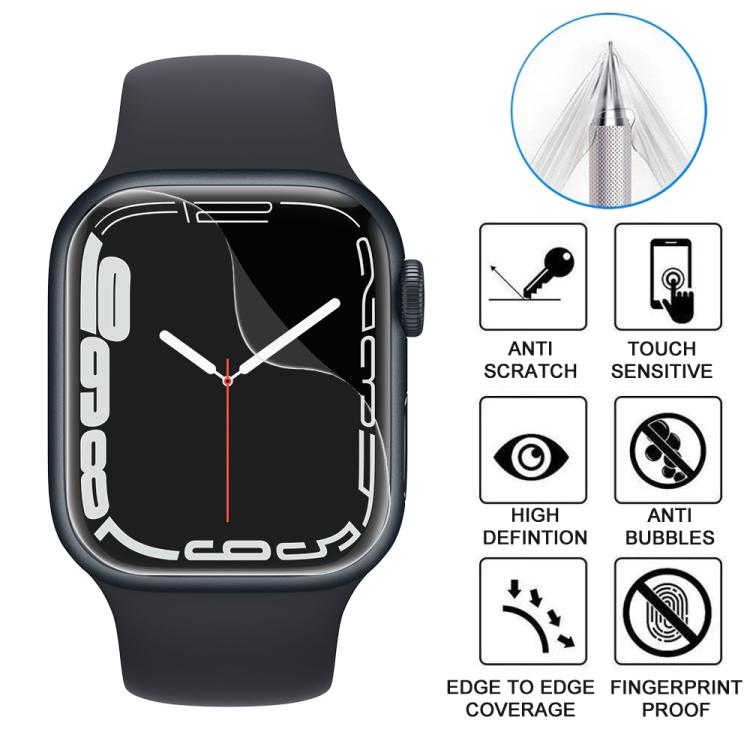 For Apple Watch Series 9 / 8 / 7 41mm 5pcs xDfind Soft Hydrogel Film Full Cover Front Protector - free shipping - PMc TechLife - Order now!