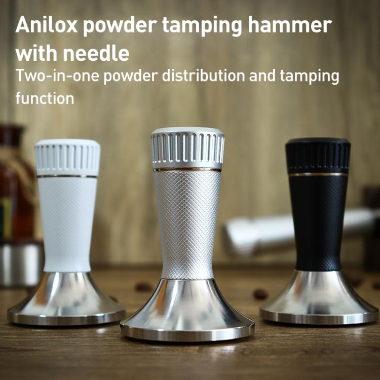 53.3mm Mesh Texture Coffee Powder Pressing Hammer Stainless Steel Cloth Powder(Silver) - free shipping - PMC TechLife - Order now!