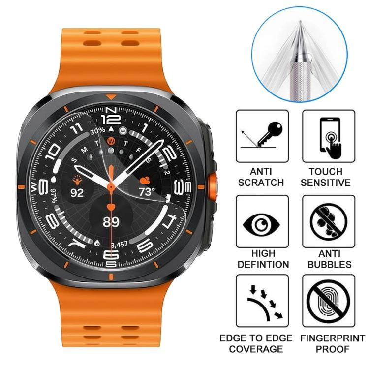 For Samsung Galaxy Watch Ultra 47mm 5pcs xDfind Soft Hydrogel Film Full Cover Front Protector - free shipping - PMc TechLife - Order now!