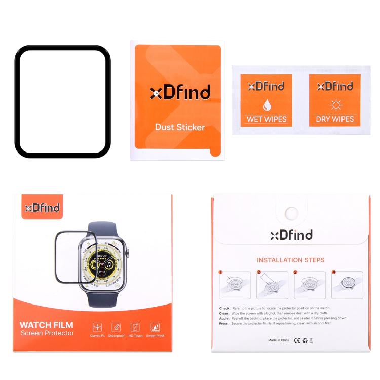 For Apple Watch Series 3&2&1 42mm 2pcs xDfind Curved 3D Composite Material Soft Film Screen Protector - free shipping - PMc TechLife - Order now!