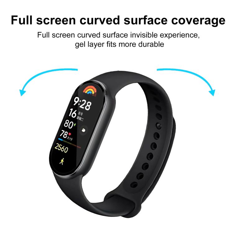 For Xiaomi Smart Band 9 2pcs xDfind Curved 3D Composite Material Soft Film Screen Protector - free shipping - PMc TechLife - Order now!