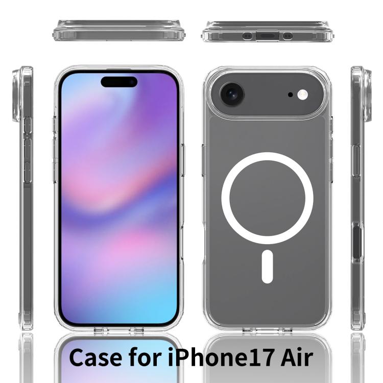 For iPhone 17 Air Scratchproof PC Hybrid TPU Magsafe Phone Case(Transparent) - free shipping - PMc TechLife - Order now!