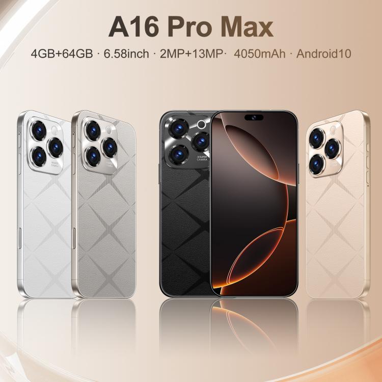 A16 Pro Max / PDA89-B, 4GB+64GB, 6.58 inch Android 10 MTK6739 Quad Core, Network: 4G, OTG, Dual SIM, Plug:AU Plug(White) - free shipping - PMc TechLife - Order now!