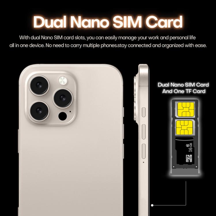 I16 Pro Max / PDQ6, 4GB+64GB, 6.58 inch Android 10 MTK6739 Quad Core, Network: 4G, Dual SIM, Plug:UK Plug(Black) - free shipping - PMc TechLife - Order now!