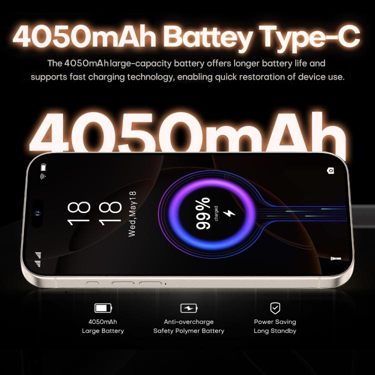 I16 Pro Max / PDQ6, 4GB+64GB, 6.58 inch Android 10 MTK6739 Quad Core, Network: 4G, Dual SIM, Plug:US Plug(Gold) - free shipping - PMc TechLife - Order now!