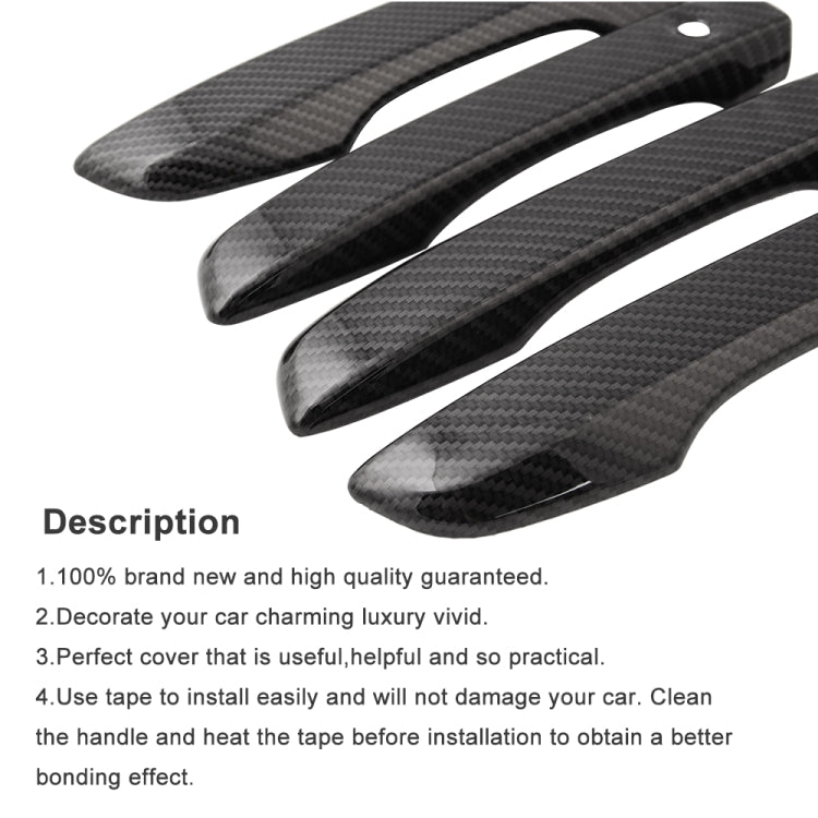 4 PCS Car Modified Carbon Door Handle Decoration for Honda Civic 2016-2020 - Door Handles by PMC TechLife | Online Shopping South Africa | PMC TechLife | Buy Now Pay Later Mobicred