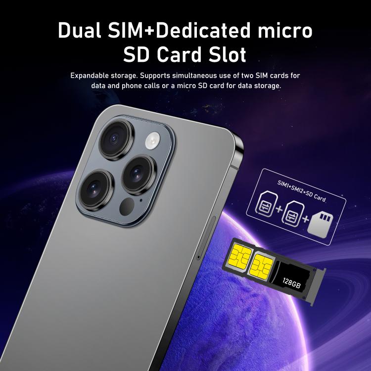 I16 Pro Max / RAi3, 3GB+64GB, 6.56 inch Android 10 MTK6739 Quad Core, Network: 4G, Dual SIM, Plug:UK Plug(White) - free shipping - PMc TechLife - Order now!