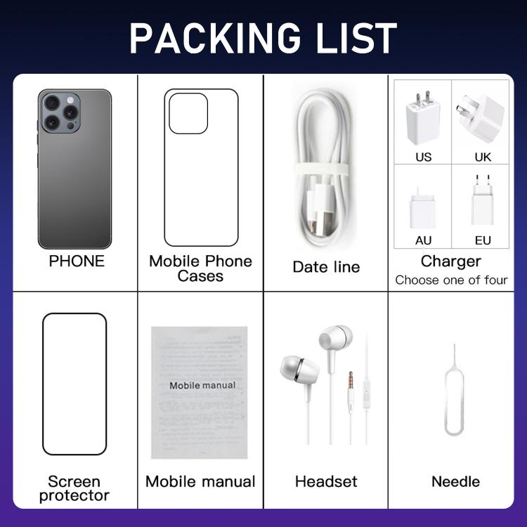 I16 Pro Max / RAi3, 3GB+64GB, 6.56 inch Android 10 MTK6739 Quad Core, Network: 4G, Dual SIM, Plug:UK Plug(Black) - free shipping - PMc TechLife - Order now!