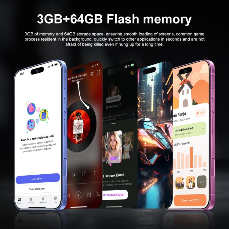 I16 Plus / RAi5, 3GB+64GB, 6.56 inch Android 10 MTK6739 Quad Core, Network: 4G, Dual SIM, Plug:AU Plug(White) - free shipping - PMc TechLife - Order now!