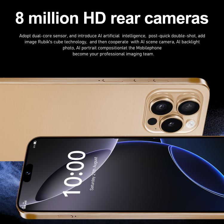 I16 Pro Max / ZPT93, 2GB+16GB, 6.26 inch Android 8.1 MTK6737 Quad Core, Network: 4G, Dual SIM, Plug:EU Plug(Grey) - free shipping - PMc TechLife - Order now!
