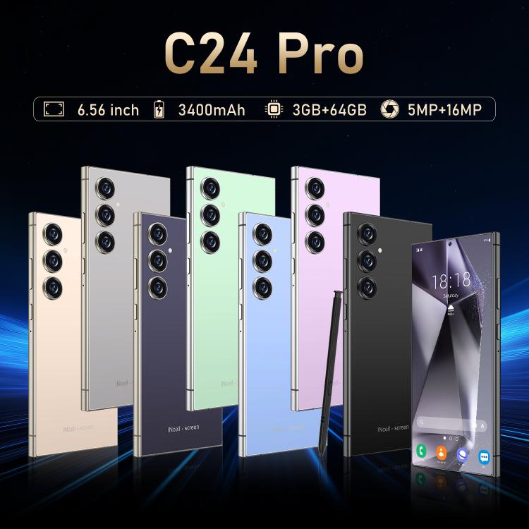 C24 Pro / S3-3, 3GB+64GB, 6.56 inch Android 10 MTK6739 Quad Core, Network: 4G, Dual SIM, Plug:EU Plug(Black) - free shipping - PMc TechLife - Order now!