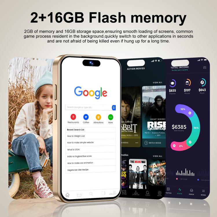 S25 Mini / ZKM10, 2GB+16GB, 4.0 inch Android 10 MTK6580M Quad Core, Network: 3G, Dual SIM(Blue) - free shipping - PMc TechLife - Order now!