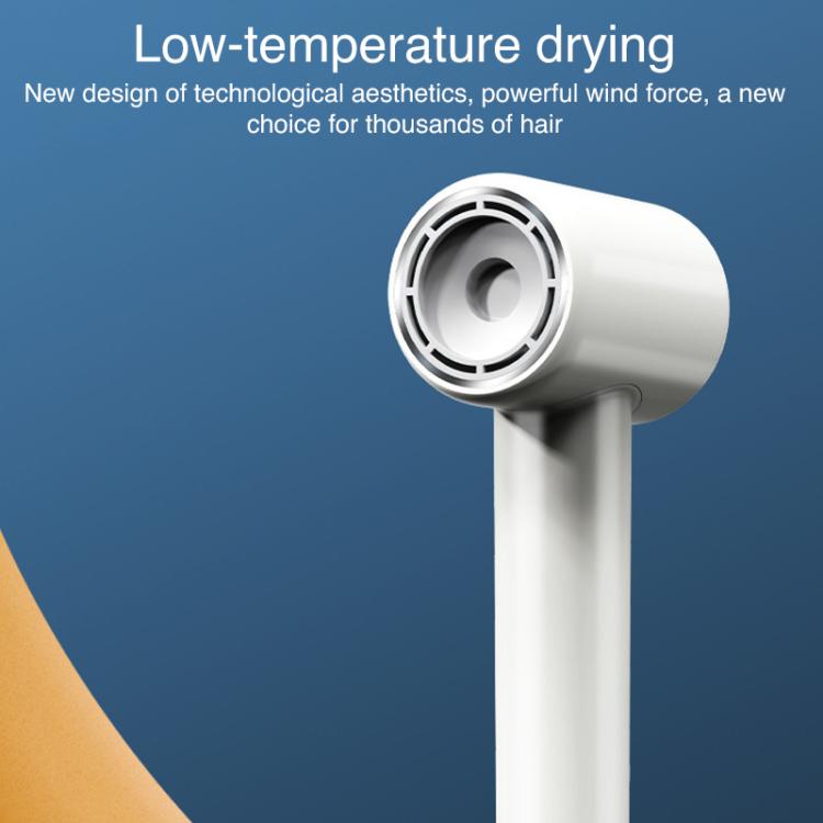 WG-F02 LED Digital Display High Speed Negative Ion Hair Dryer, EU Plug(White) - free shipping - PMC TechLife - Order now!