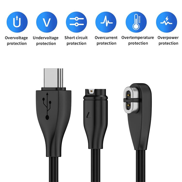 2 in 1 Earphone & Smart Watch Charging Adapter Cable for Shokz & Garmin, Interface:USB - Earphone Adapter by PMC TechLife | Online Shopping South Africa | PMC TechLife | Buy Now Pay Later Mobicred