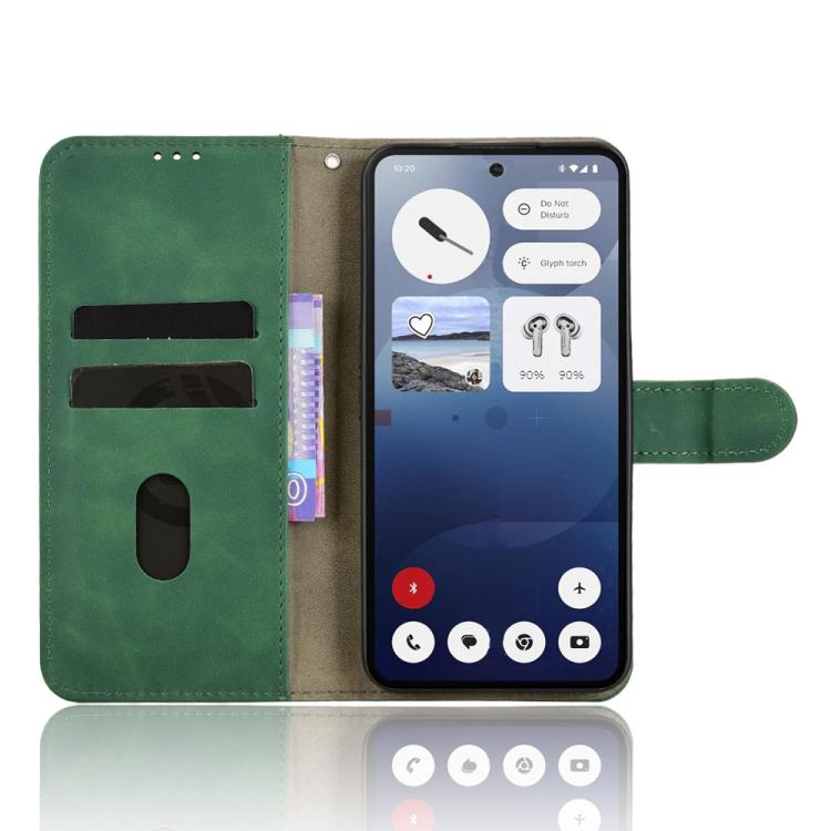 For Nothing Phone 3 Skin Feel Magnetic Flip Leather Phone Case(Green) - free shipping - PMC TechLife - Order now!