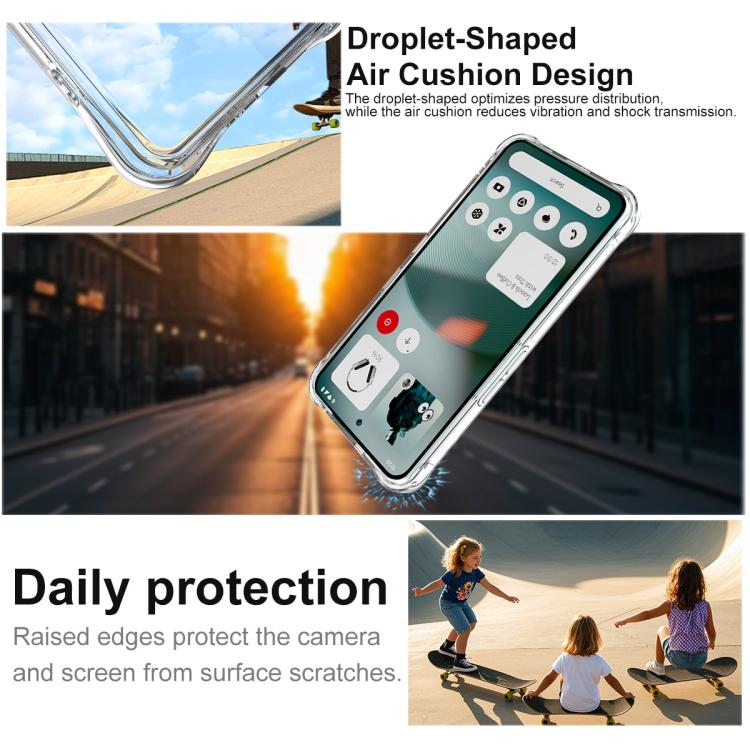 For Nothing Phone 3 imak Shockproof Airbag TPU Phone Case(Transparent) - free shipping - PMC TechLife - Order now!