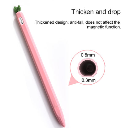 For Apple Pencil 1 Contrasting Color Mint Leaf Silicone Non-slip Protective Cover(Green) - Pencil Accessories by PMC Jewellery | Online Shopping South Africa | PMC Jewellery | Buy Now Pay Later Mobicred