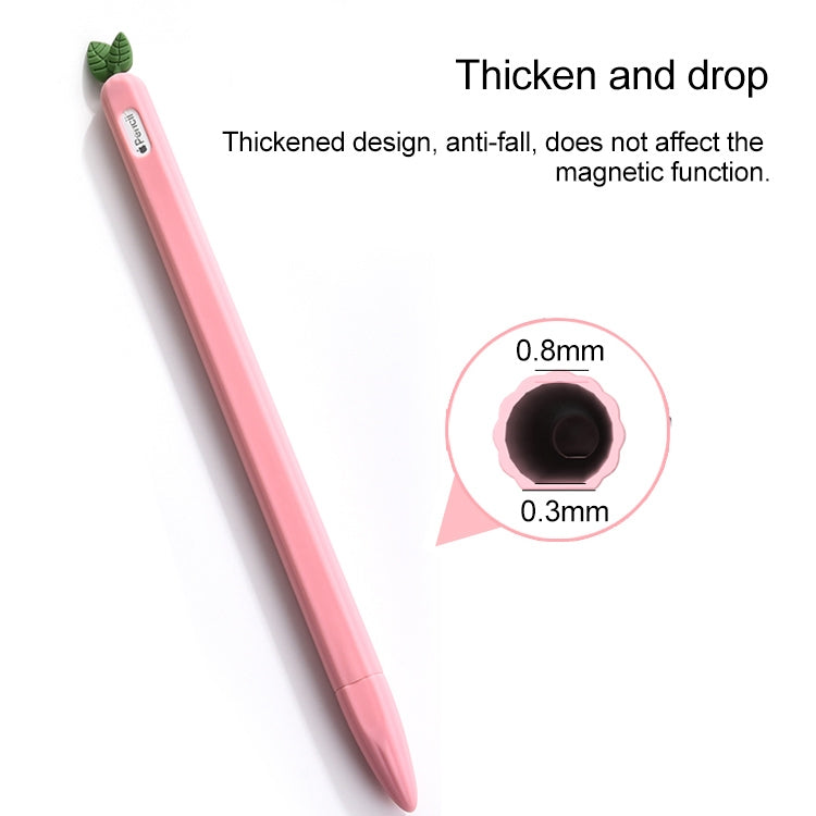 For Apple Pencil 1 Contrasting Color Mint Leaf Silicone Non-slip Protective Cover(Yellow) - Pencil Accessories by PMC Jewellery | Online Shopping South Africa | PMC Jewellery | Buy Now Pay Later Mobicred