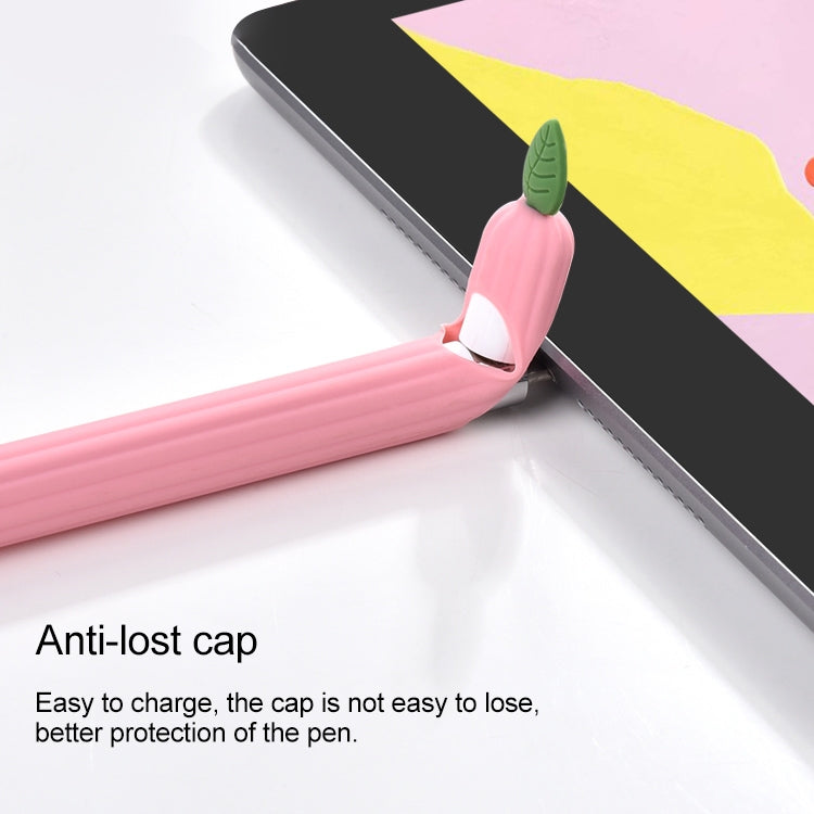 For Apple Pencil 2 Contrasting Color Mint Leaf Silicone Non-slip Protective Cover(Green) - Pencil Accessories by PMC Jewellery | Online Shopping South Africa | PMC Jewellery | Buy Now Pay Later Mobicred