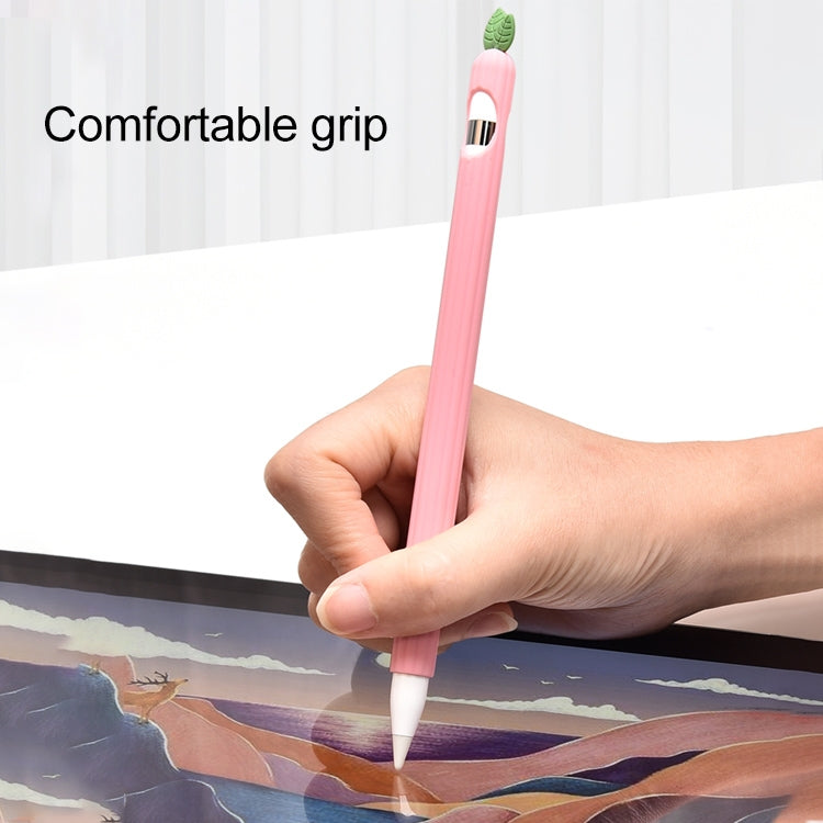 For Apple Pencil 2 Contrasting Color Mint Leaf Silicone Non-slip Protective Cover(Green) - Pencil Accessories by PMC Jewellery | Online Shopping South Africa | PMC Jewellery | Buy Now Pay Later Mobicred