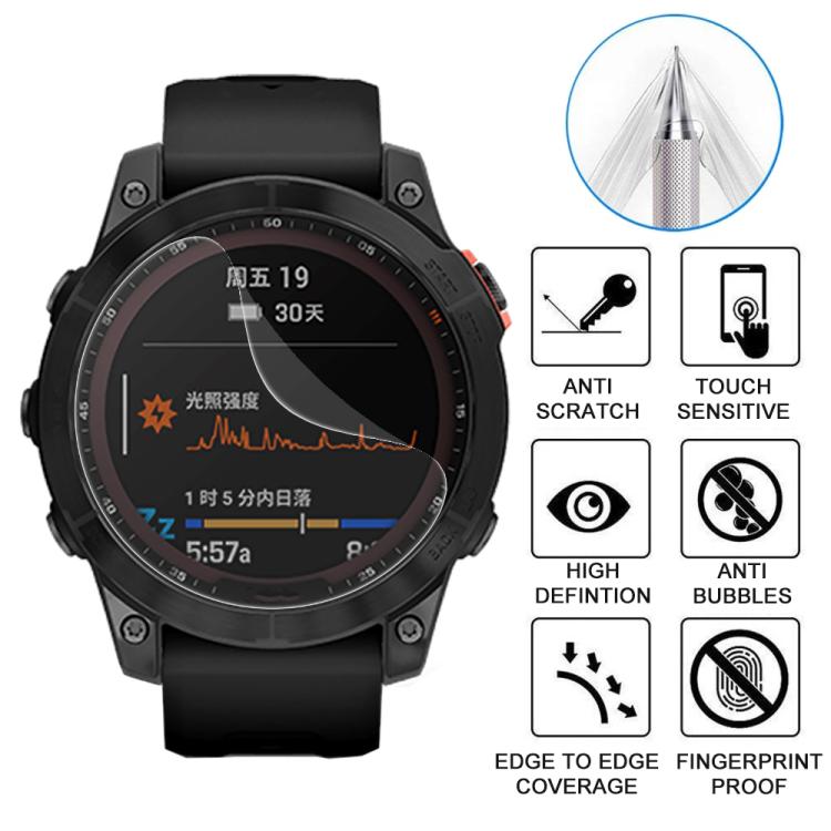 For Garmin Fenix 7 5pcs xDfind Soft Hydrogel Film Full Cover Front Protector - free shipping - PMC TechLife - Order now!