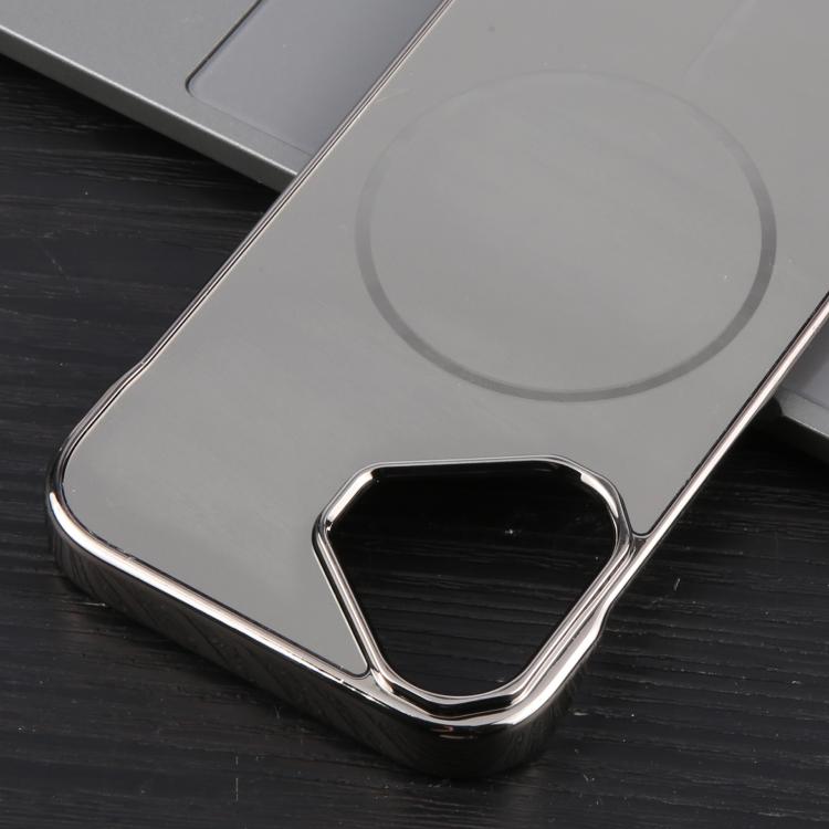 For iPhone 16 Electroplating Frameless Frosted Anti-Glare PC MagSafe Phone Case(Titanium Gray) - free shipping - PMC TechLife - Order now!