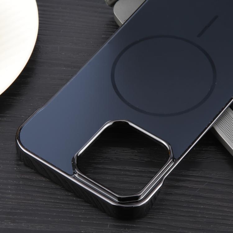 For iPhone 15 Pro Electroplating Frameless Frosted Anti-Glare PC MagSafe Phone Case(Black) - free shipping - PMC TechLife - Order now!