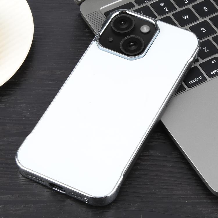 For iPhone 14 / 13 Electroplating Frameless Frosted Anti-Glare PC MagSafe Phone Case(Silver White) - free shipping - PMC TechLife - Order now!