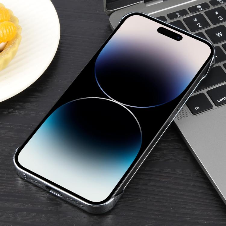 For iPhone 14 Pro Max Electroplating Frameless Frosted Anti-Glare PC MagSafe Phone Case(Silver White) - free shipping - PMC TechLife - Order now!