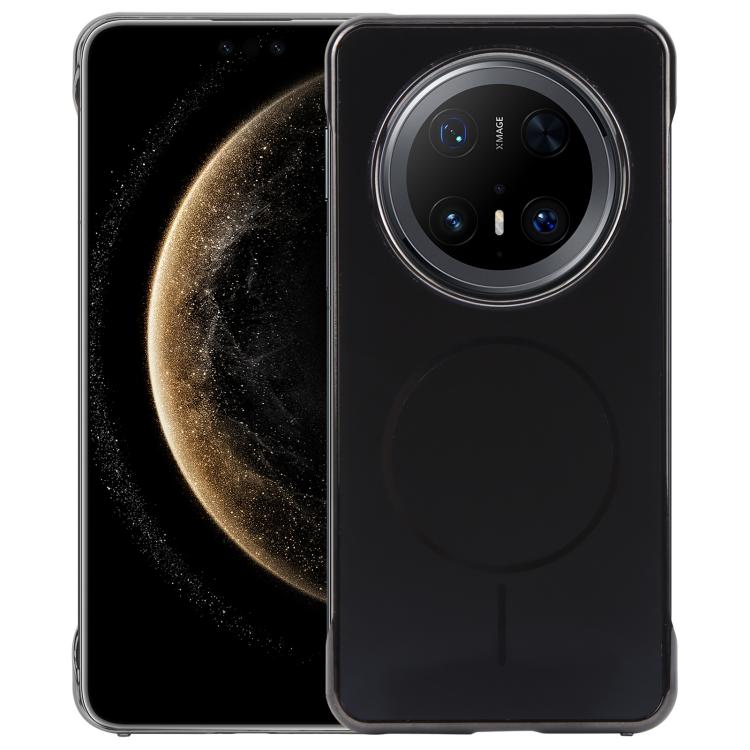 For Huawei Mate 70 Pro Electroplating Frameless Frosted Anti-Glare PC MagSafe Phone Case(Black) - free shipping - PMC TechLife - Order now!