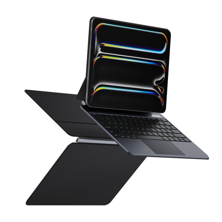 For iPad Pro 13 2024 DUX DUCIS MK Pro Series Floating Magnetic Keyboard Tablet Leather Case(Black) - free shipping - PMC TechLife - Order now!