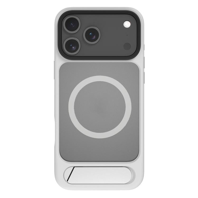 For iPhone 17 Pro Max Kalebol MagSafe Invisible Tilt Holder PC Hybrid TPU Case(Grey White) - iPhone 17 Pro Max Cases by Kalebol | Online Shopping South Africa | PMC TechLife | Buy Now Pay Later Mobicred