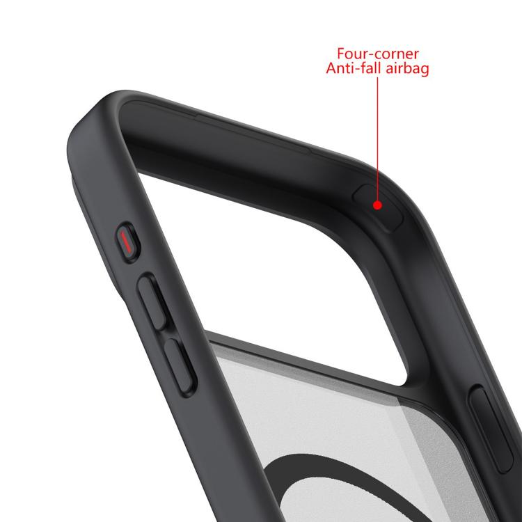 For iPhone 17 Kalebol MagSafe Invisible Tilt Holder PC Hybrid TPU Case(Grey White) - iPhone 17 Cases by Kalebol | Online Shopping South Africa | PMC TechLife | Buy Now Pay Later Mobicred