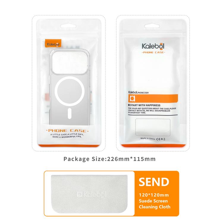 For iPhone 17 Kalebol Metal Lens Frame MagSafe Holder Frosted PC Phone Case(Frosted White) - iPhone 17 Cases by Kalebol | Online Shopping South Africa | PMC TechLife | Buy Now Pay Later Mobicred