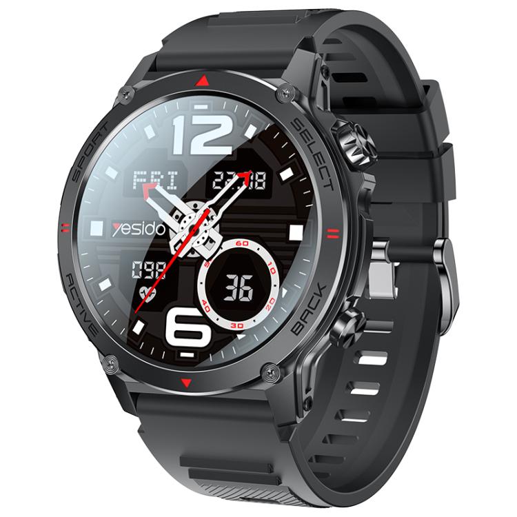 Yesido IO31 1.43 inch AMOLED Screen Smart Watch Support BT Call / Heart Rate(Black) - free shipping - PMC TechLife - Order now!