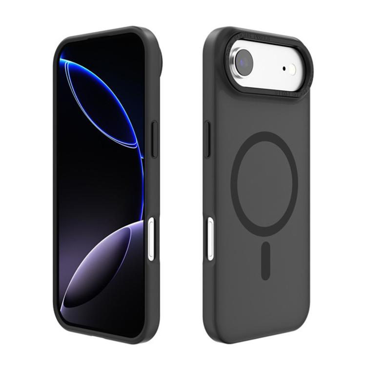 For iPhone 17 Air Kalebol Metal Lens Frame MagSafe Frosted PC Phone Case(Black) - iPhone 17 Air Cases by Kalebol | Online Shopping South Africa | PMC TechLife | Buy Now Pay Later Mobicred