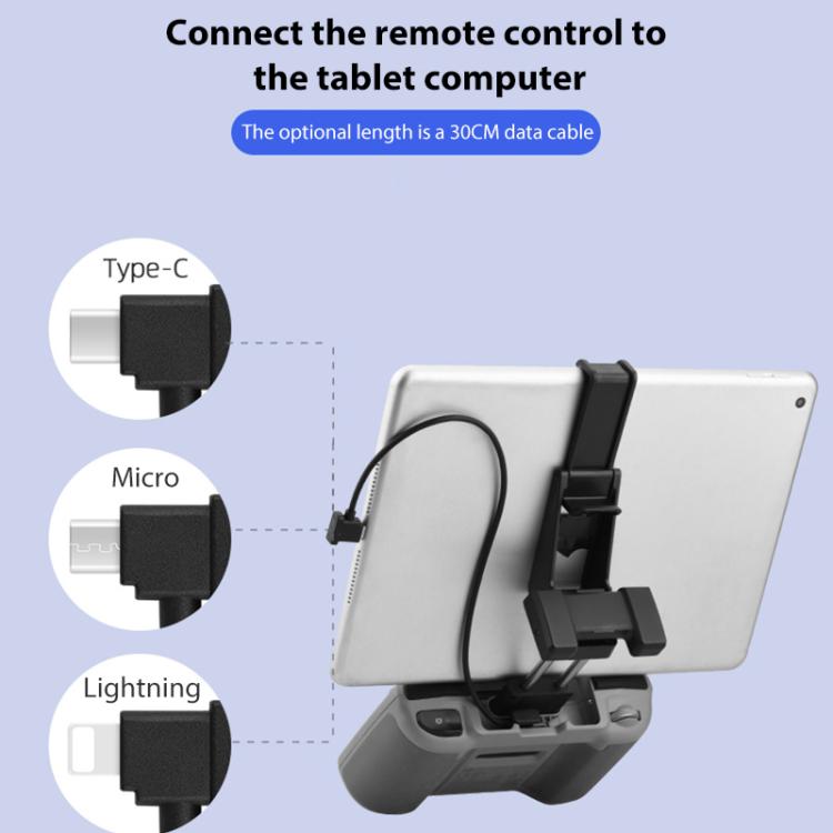 BRDRC Converting Data Cable for DJI Mini 4 Pro / Mavic 3 / Air 2 / Air 2S, Type:30cm Type-C to Type-C + Holder - free shipping - PMC TechLife - Order now!