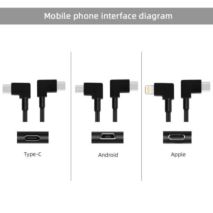 BRDRC Data Cable for DJI Mavic Air 2 / Air 2S / Mini 2, Type:30cm Type-C to 8 Pin - free shipping - PMC TechLife - Order now!
